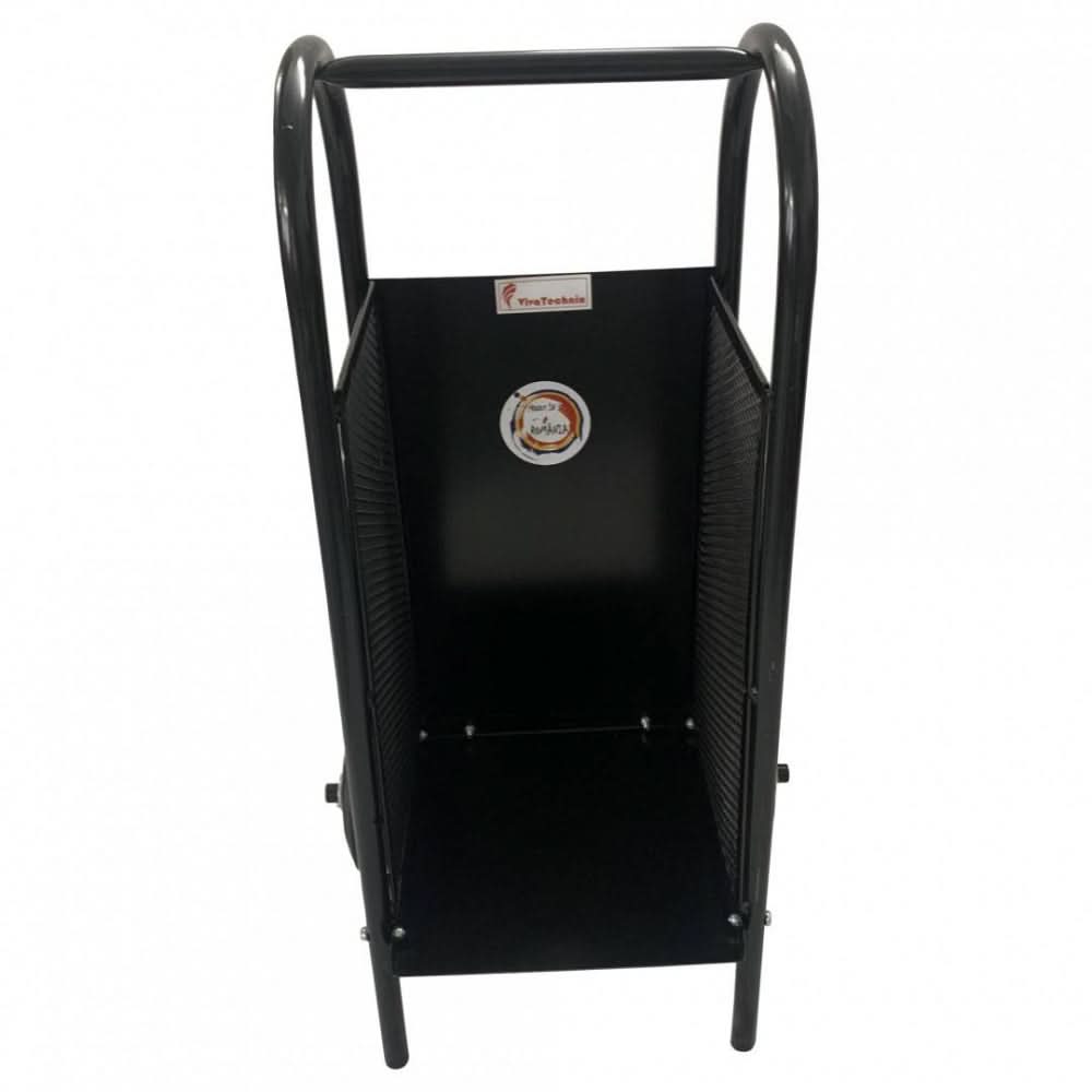 Carucior pentru transportat si depozitat lemne VivaTechnix VMD-1019, max. 40 kg, Negru