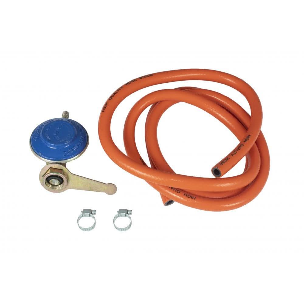 Pachet Pirostrie BROMAN R03 fonta 3 inele gaz 12.2 kW + Kit reglabil GPL RH-10, furtun 2m si coliere