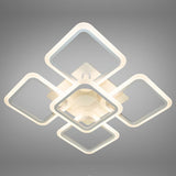 Lustra LED Patrata 104W, 5 Brate, 610x90 mm, 3 Culori, IR
