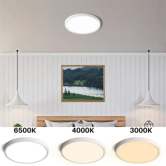 Plafoniera LED Versa IP40 Rama Alba 40W, 4000 lm, Ø500 mm