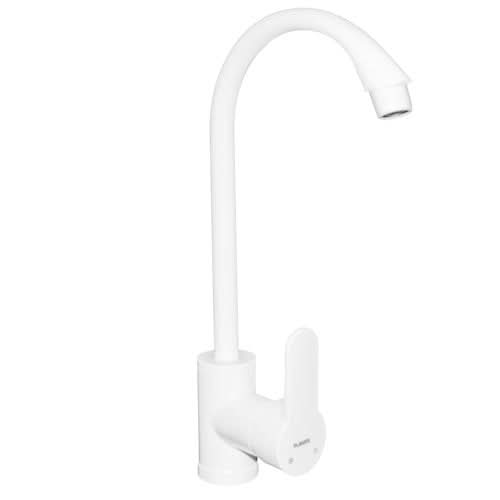 Baterie bucatarie Plamix Mario-011, monocomanda, termoplastic, alb