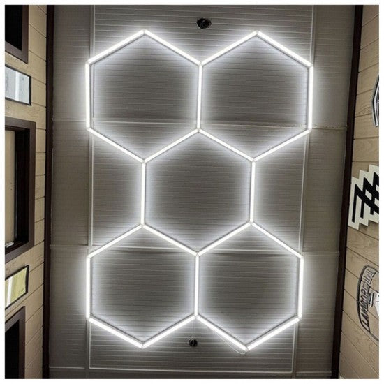Kit 5 Hexagoane LED Honeycomb T5, 144W, 440mm