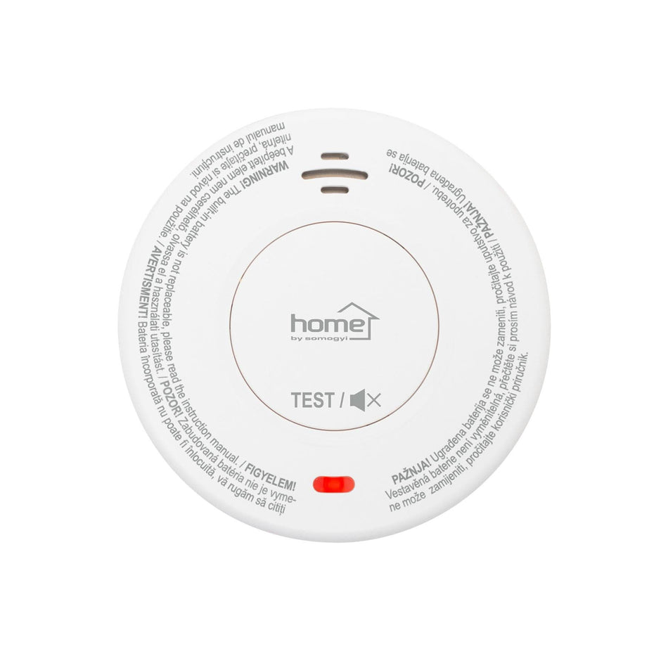 Senzor de fum optic SMO11, alarma 85dB, baterie litiu 10 ani, test si functie mute
