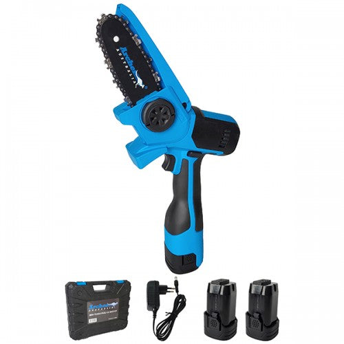 Minidrujba cu acumulator Archer A1758E, 14.4V, 4 inch, 2 baterii, valiza transport, lama 10 cm, greutate 2 kg