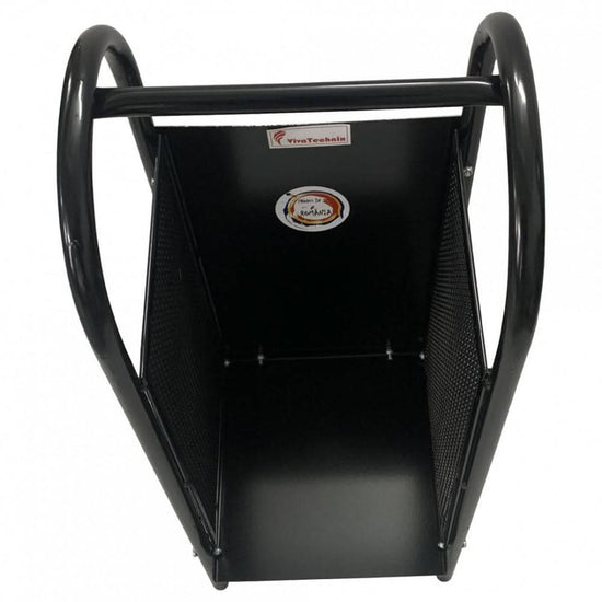 Carucior pentru transportat si depozitat lemne VivaTechnix VMD-1019, max. 40 kg, Negru