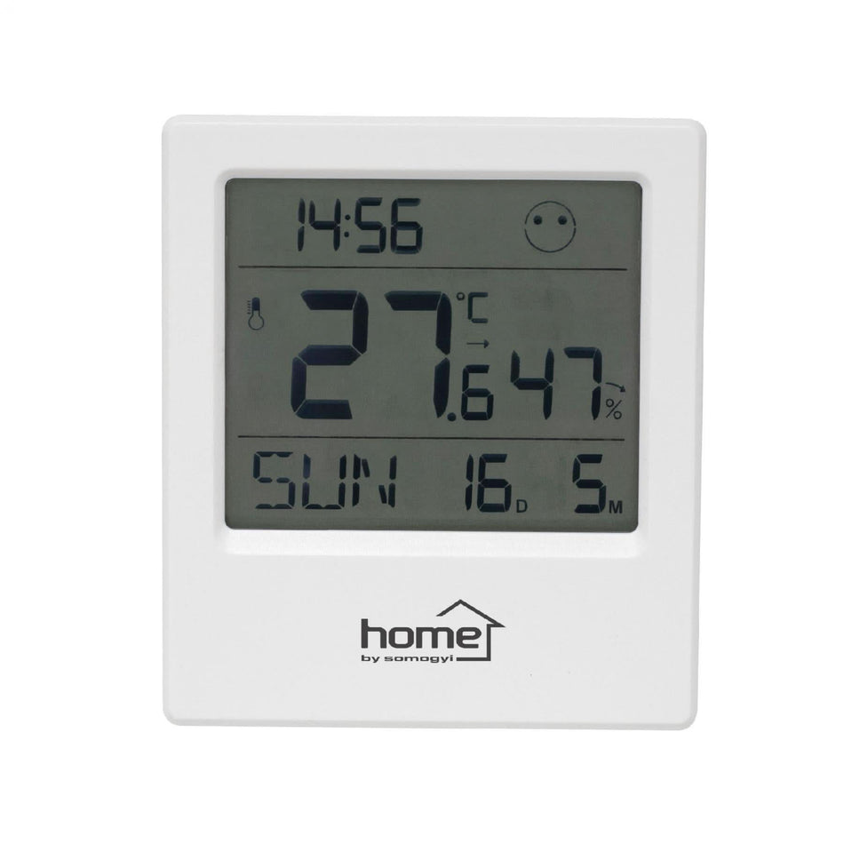 Termometru si Higrometru Digital HC 16 cu Afisaj Temperatura si Umiditate, Timp si Data, Montare pe Perete sau Masa