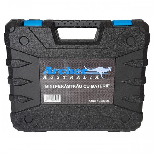 Minidrujba cu acumulator Archer A1758E, 14.4V, 4 inch, 2 baterii, valiza transport, lama 10 cm, greutate 2 kg