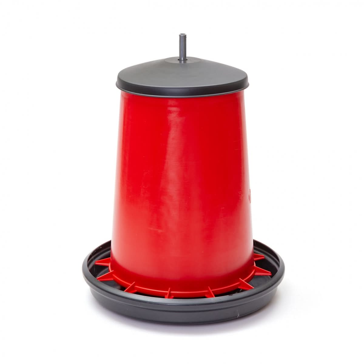 Hranitoare plastic premium 20 litri cu grila anti-risipa pentru pasari de curte