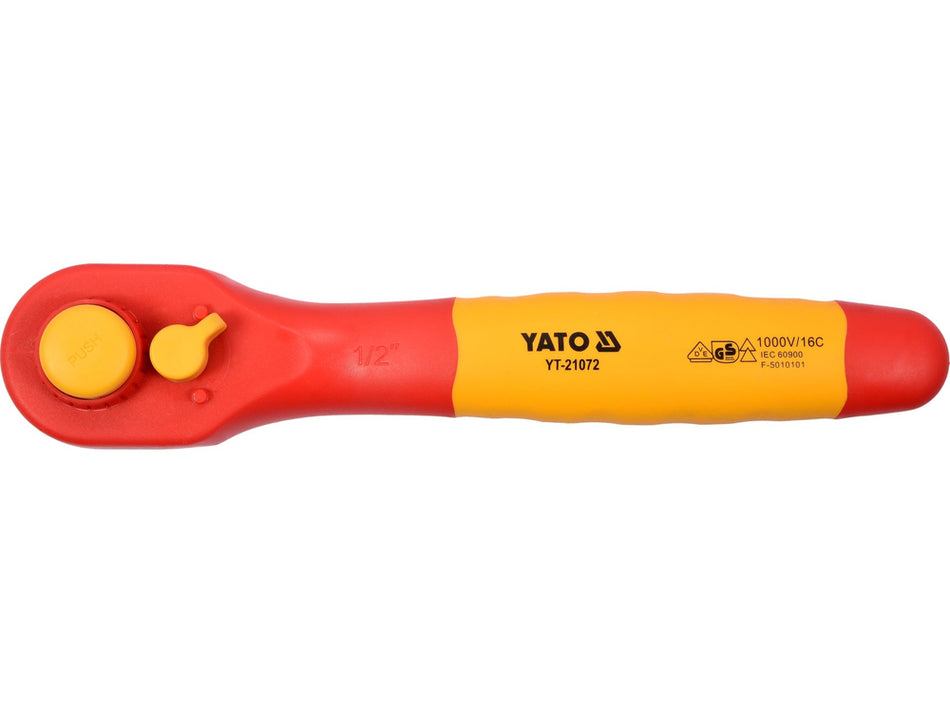 Clichet izolat 1/2'' 250 mm VDE, Yato YT-21072, Cr-V, rezistenta 1000 V