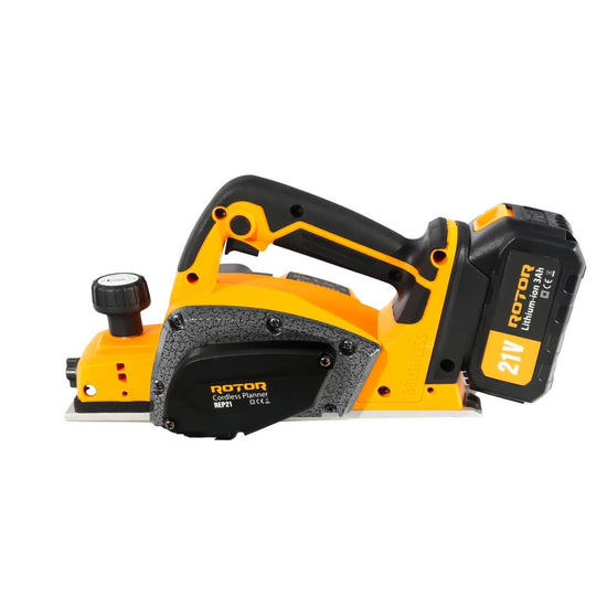 Rindea pe acumulator ROTOR REP21, 21V, motor brushless 500W, latime rindeluire 82 mm