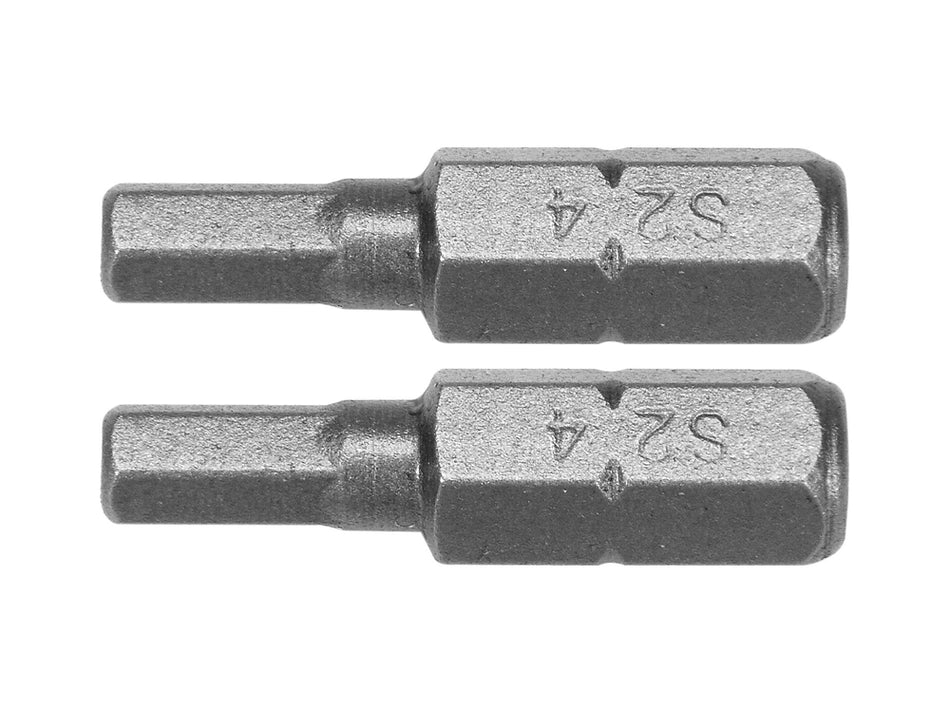 Biti 1/4 inch x 25 mm hexagonal H4, set 2 bucati, otel rezistent