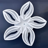 Lustra LED Dimabila 80W, 5 Brate, Telecomanda IR, 3 Culori, 48 cm
