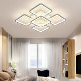 Lustra LED Patrata 104W, 5 Brate, 610x90 mm, 3 Culori, IR