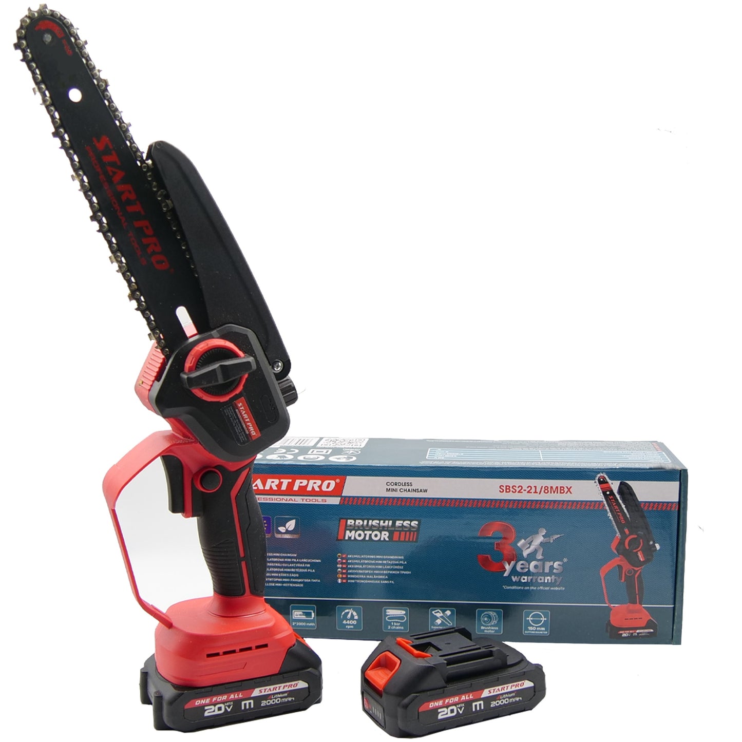 Mini fierastrau lant PROFESIONAL StartPro SBS2-21/8MBX, 20V, 8 inch