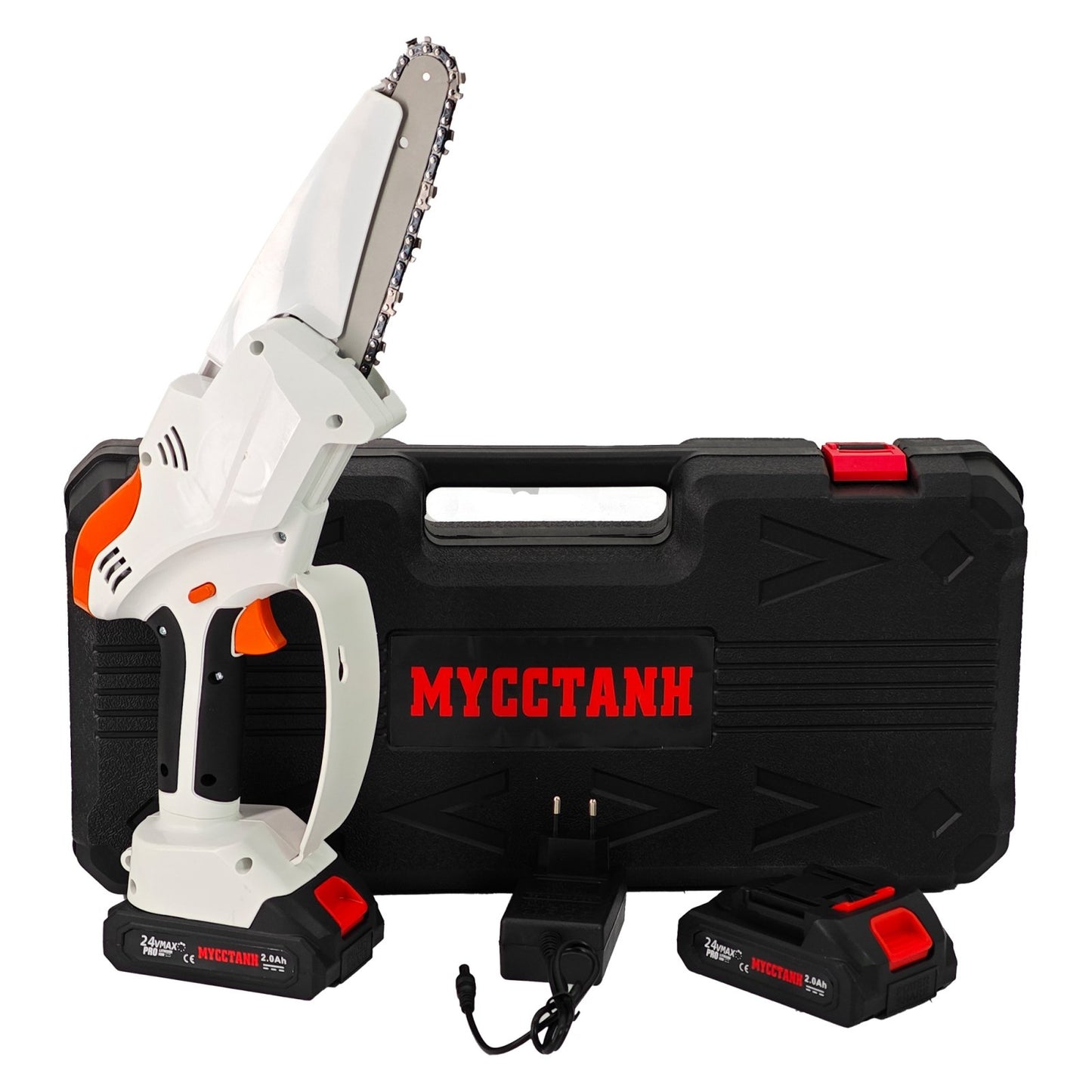 Mini drujba cu acumulatori DDT-MUSTANGG 21V 2Ah Lama 6 inch 2 baterii fierastrau electric portabil gradina