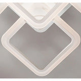 Lustra LED Patrata 104W, 5 Brate, 610x90 mm, 3 Culori, IR
