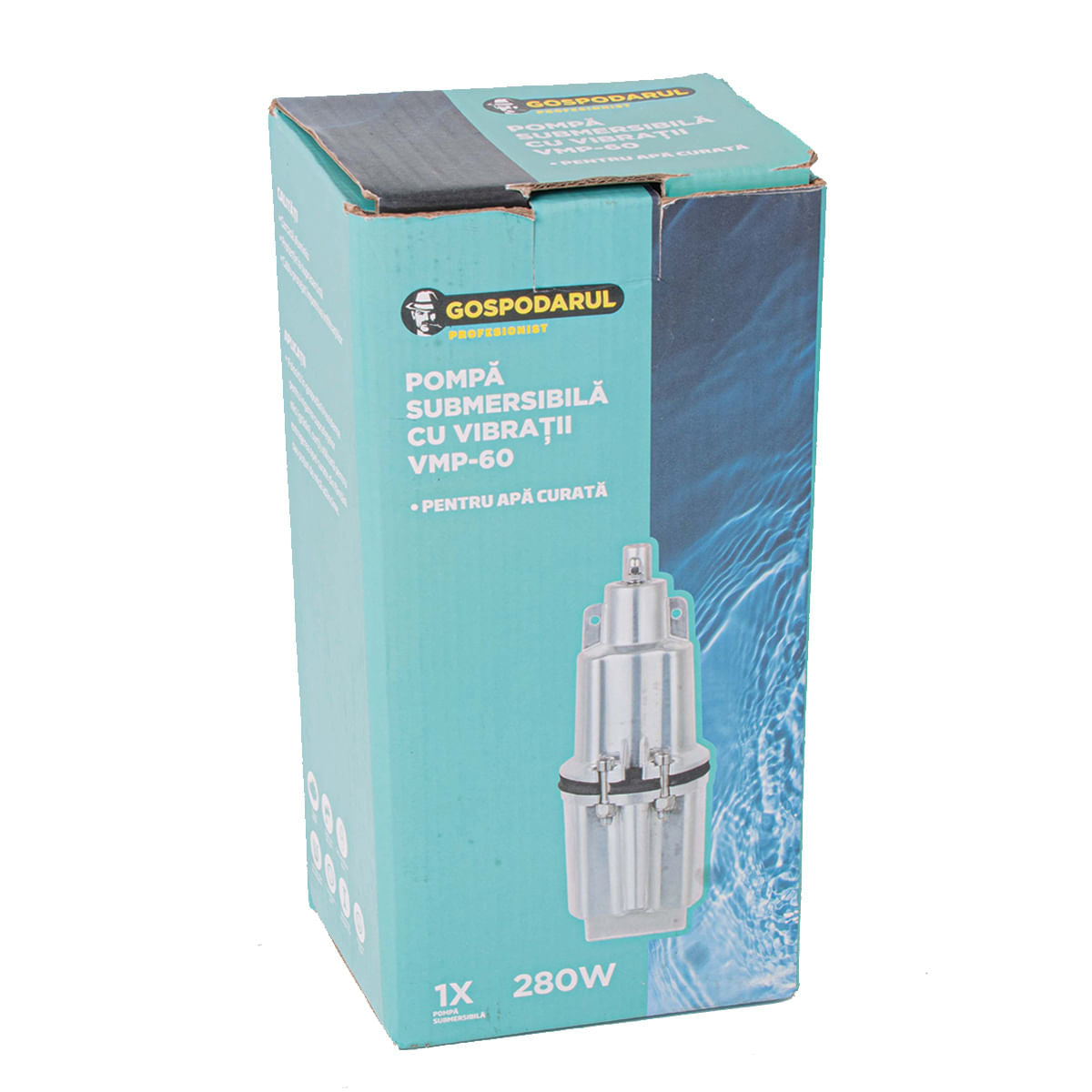 Pompa submersibila PROFESIONALA pentru apa curata cu vibratii Gospodarul Profesionist VMP-60, 280W, 1000 l/h