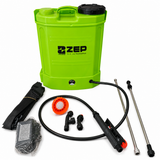 Pompa de Stropit cu Acumulator ZEP 16L, 12V 8Ah, 5.5 Bar, Lance Inox Telescopica, Regulator Presiune