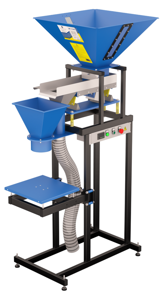 Dozator cu cantar FS-75 profesional, 0.15–40 kg, buncar 75 L, ambalare semi-automata