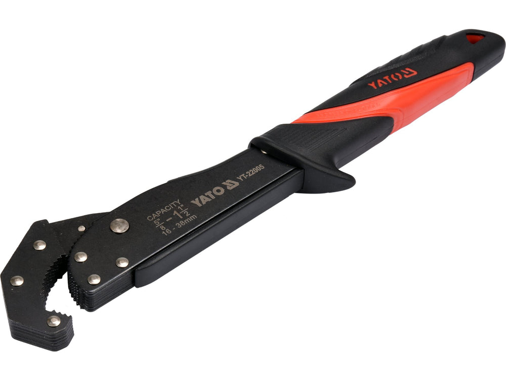 Cheie reglabila pentru tevi Yato YT-22005, 16-38 mm, 300 mm - imagine 2