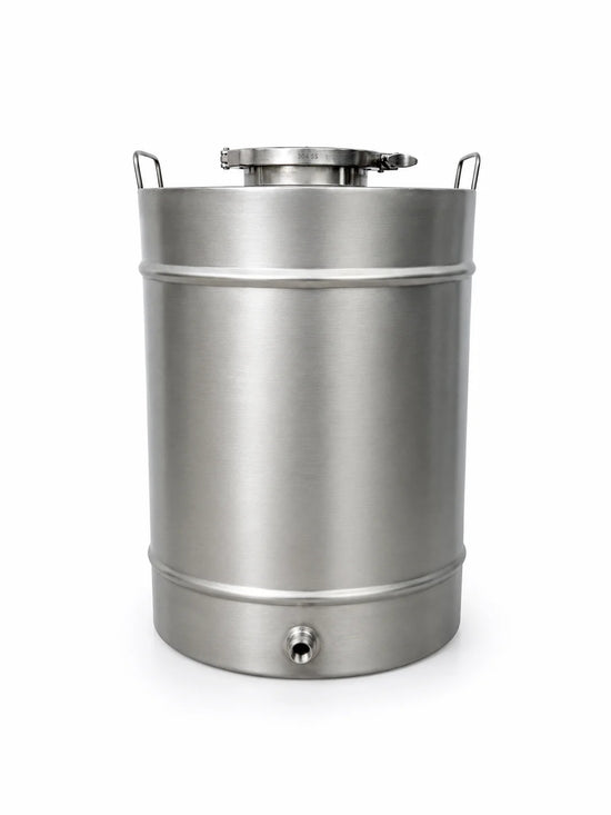 Butoi INOX 60L, AISI 304, capac clamp, robinet INOX