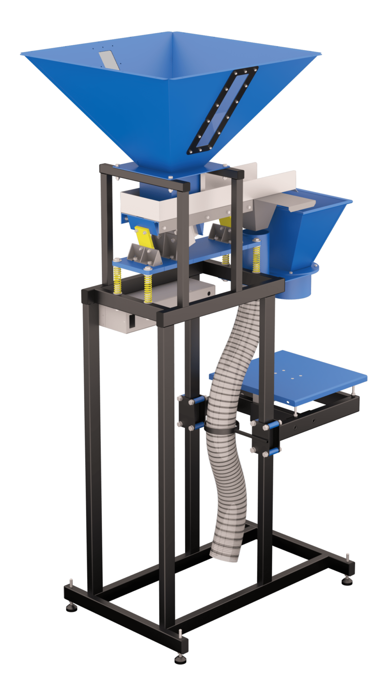Dozator cu cantar FS-75 profesional, 0.15–40 kg, buncar 75 L, ambalare semi-automata