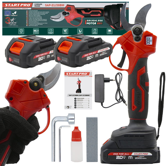 Foarfeca electrica StartPro SAP-21/28BM, 20V, lama 28 mm