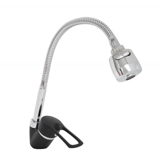 Baterie bucatarie DIONIS DNE4-E-MD-305, pipa flexibila, monocomanda, cartus ceramic 40 mm, finisaj cromat