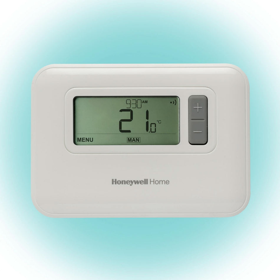 Termostat Programabil Honeywell T3 T3C110AEU cu Ecran LCD, 7 Zile, Protectie Anti-Inghet, pentru Centrale si Incalzire in Pardoseala