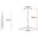 Trepied pentru 2 Proiectoare, Telescopic, 650–1620 mm