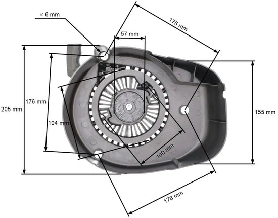 Demaror manual Loncin LC1P70FA LC1P70FC, 196 cm³