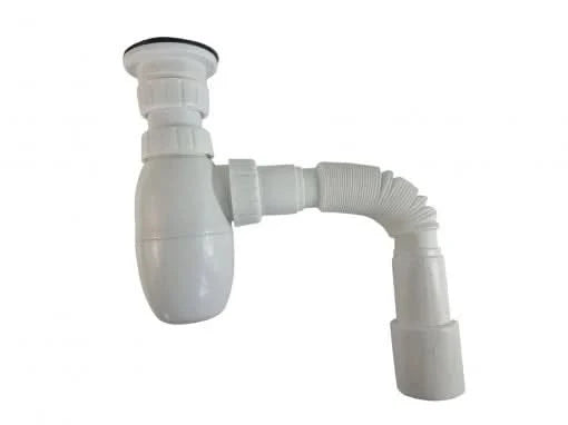 Sifon pentru Lavoar A220, 1 1/2", Grilă din Oțel Inoxidabil, Conductă Flexibilă Ø40×40