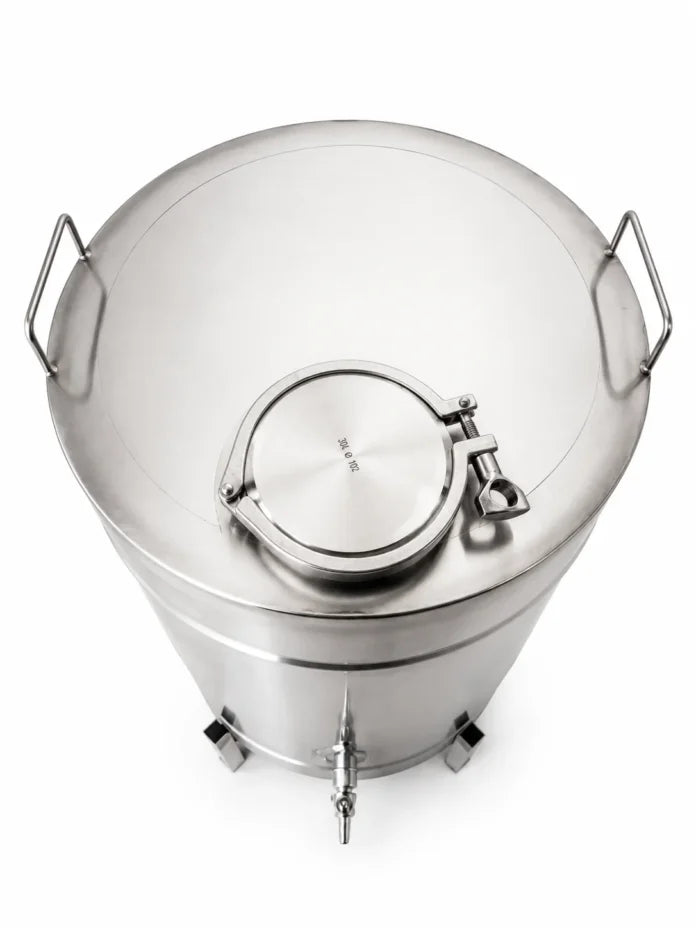 Butoi inox 80L ZEP, AISI 304 Italia, capac clamp  si garnitura, cadou robinet inox 1/2