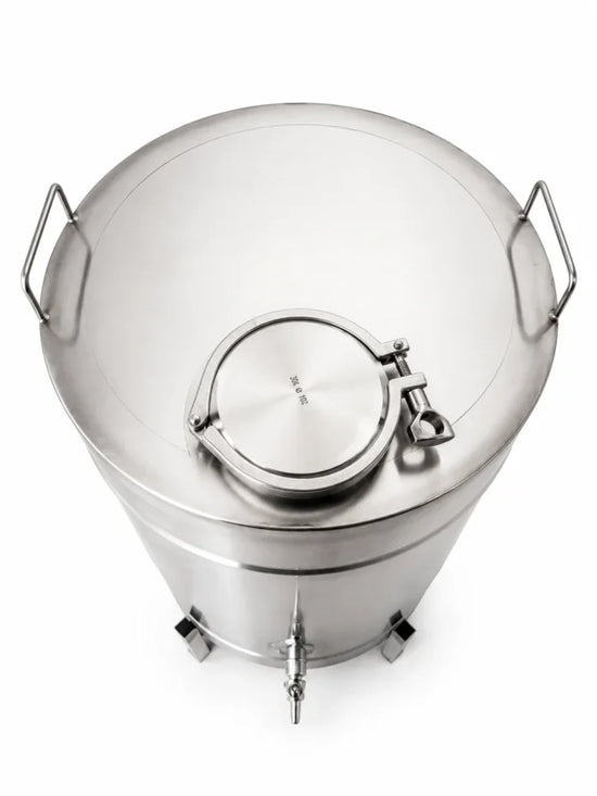 Butoi inox 80L ZEP, AISI 304 Italia, capac clamp  si garnitura, cadou robinet inox 1/2