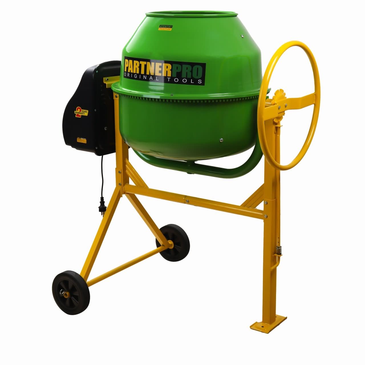 Betoniera PARTNERPRO BPO-185L, 1000W, cuva 185L, 29.5 rpm, otel rezistent