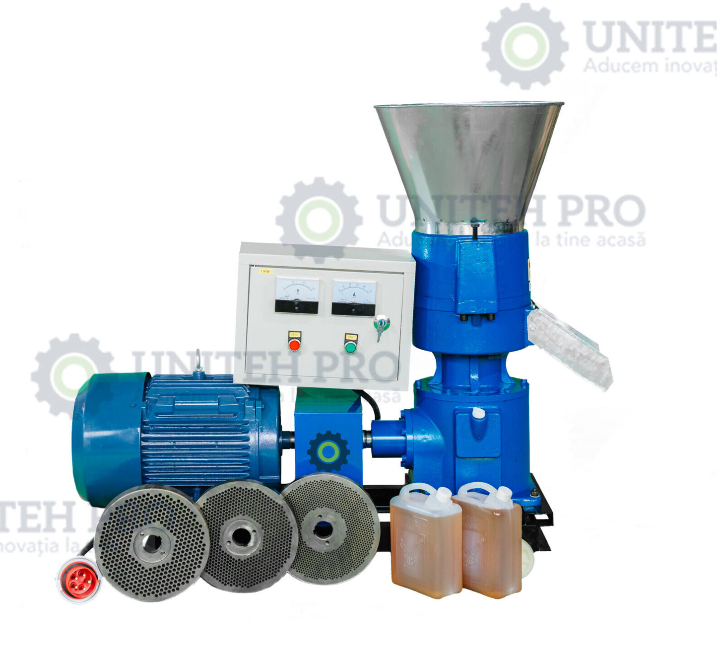 Granulator furaje  ZEP KL-250  cu 3 matrite si motor 11 kW, productie pana la 400 kg/ora