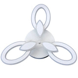 Lustra LED Living 100W, 3 Brate, Telecomanda IR, 3 Culori, 550 mm
