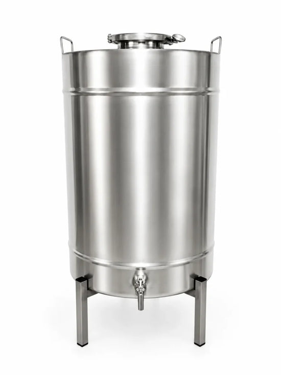 Butoi inox 80L ZEP, AISI 304 Italia, capac clamp  si garnitura, cadou robinet inox 1/2
