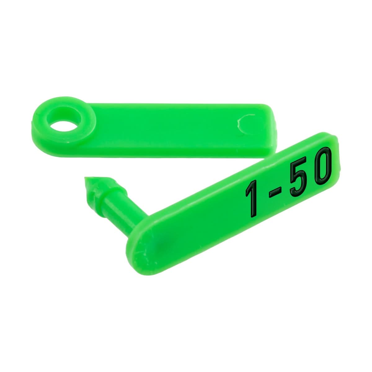 Crotalii pentru miei si iezi Twintag verde 1-50