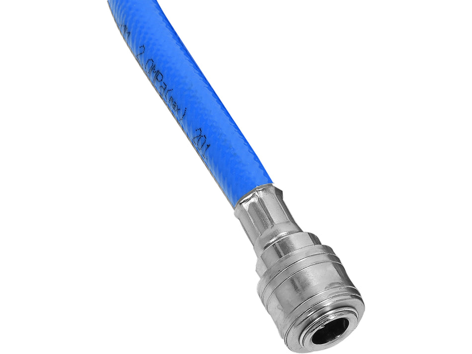 Furtun aer comprimat armat 8 mm x 20 m, 2 Mpa, PVC rezistent, cu cuple rapide