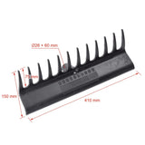 Racleta-grebla dreapta pentru balegar 40 cm plastic ranforsat fara coada
