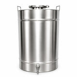 Butoi inox 80L ZEP, AISI 304 Italia, capac clamp  si garnitura, cadou robinet inox 1/2