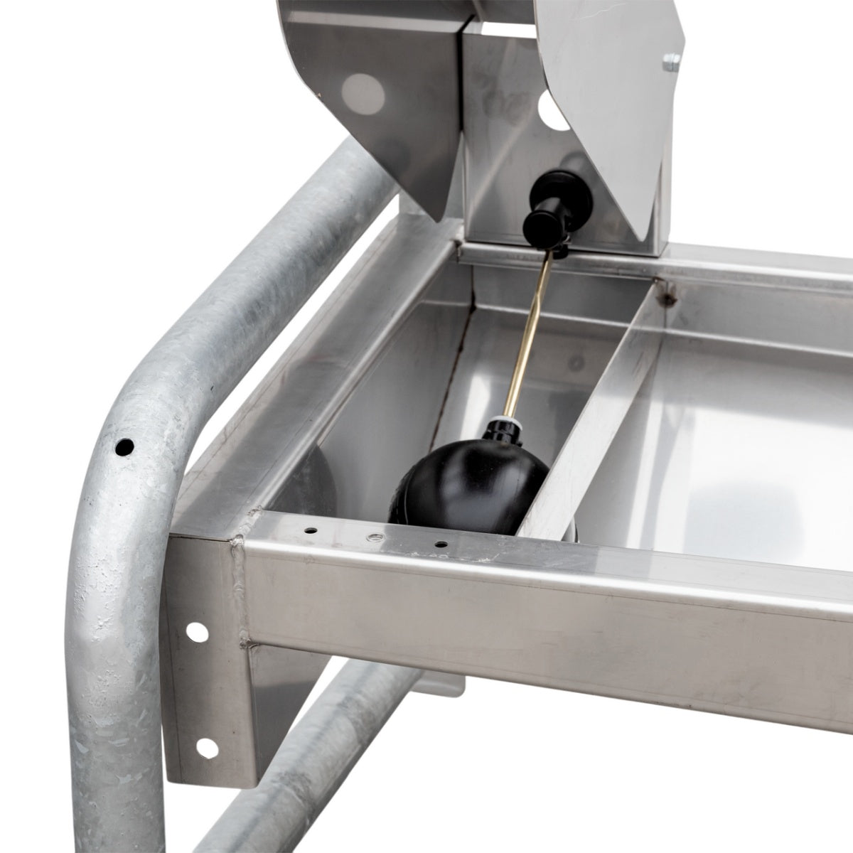 Adapatoare inox 95L cu suport zincat, 220P, pentru vaci, cu drenaj rapid