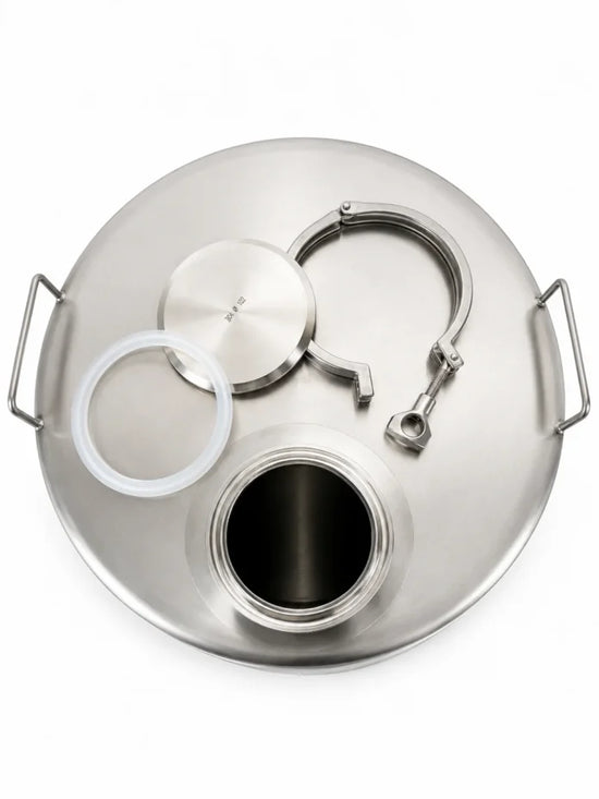 Butoi inox 80L ZEP, AISI 304 Italia, capac clamp  si garnitura, cadou robinet inox 1/2