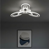 Lustra LED Living 100W, 3 Brate, Telecomanda IR, 3 Culori, 550 mm