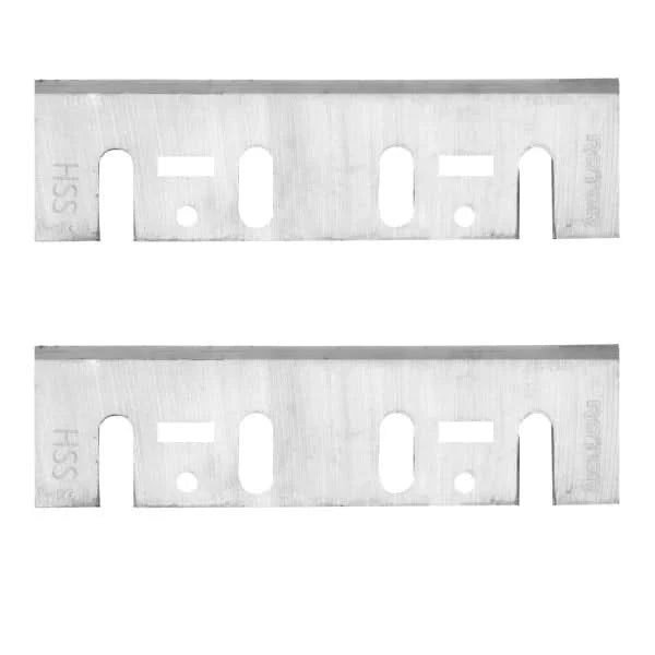 Set lame ROTOR 110mm HSS pentru rindea electrica 2 bucati