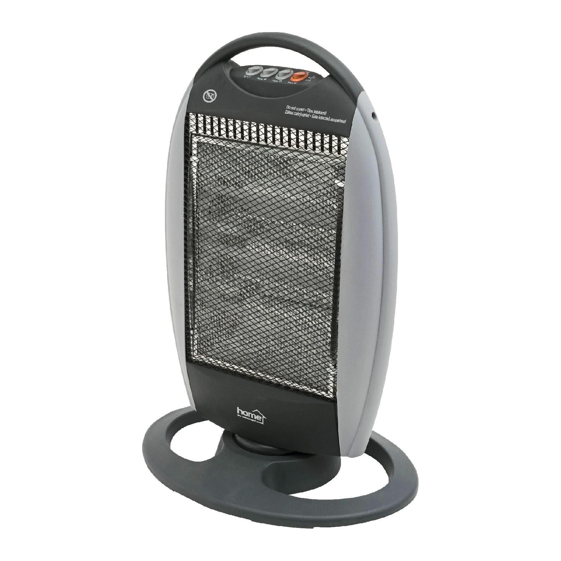 Radiator cu halogen Home Zep FK 21, 1200W, 3 trepte de incalzire, oscilatie, protectie rasturnare, compact