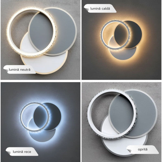 Aplica LED Elara 31W, 2400 lm, 260x60 mm, 3000K/4000K/6500K