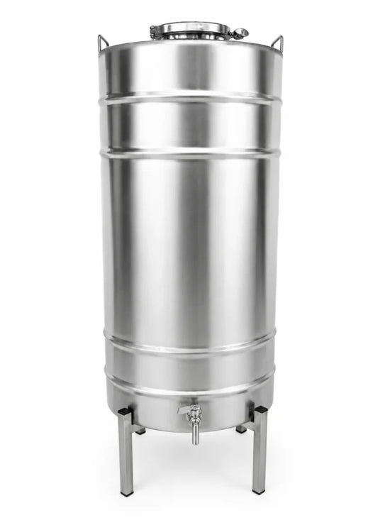 Butoi inox ZEP 105L, AISI 304 Italia, capac clamp si garnitura, cadou robinet inox 1/2