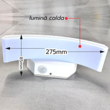 Aplica LED ALBA concava cu senzor, 24W, 2160 lm, 270x65 mm